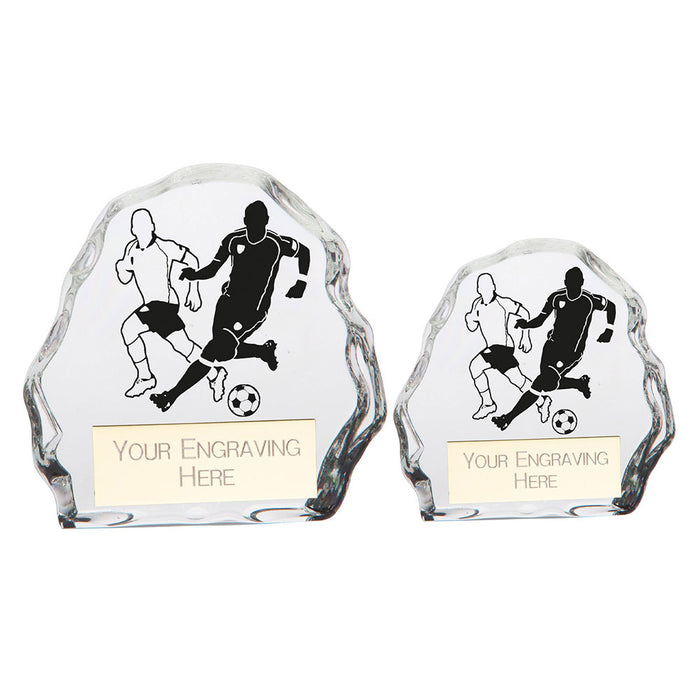 Mystique Football Male Glass Award