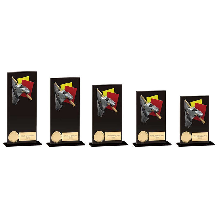 Hero Referee Glass Award Jet Black