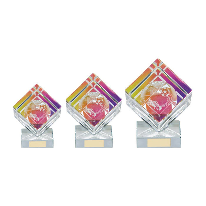 Victorious Football Crystal Cube Award