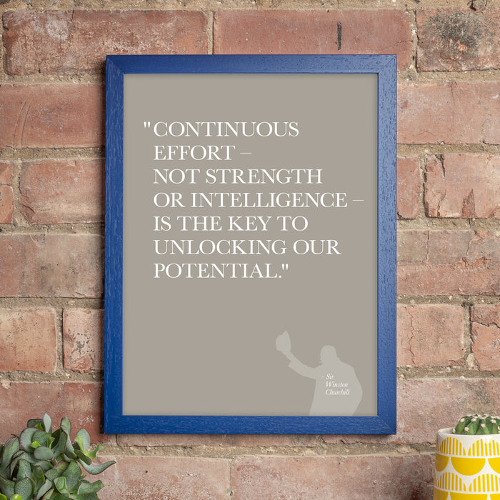 Continuous Effort - Quotation Print