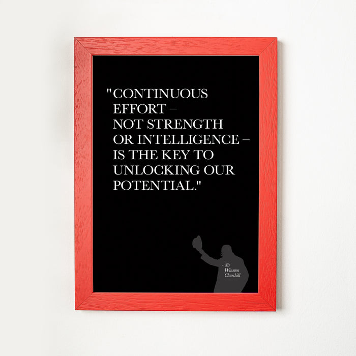 Continuous Effort - Quotation Print