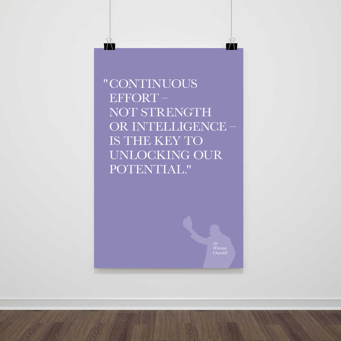 Continuous Effort - Quotation Print