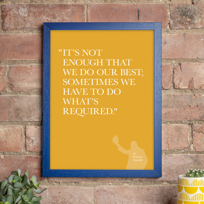 Doing What's Required - Quotation Print