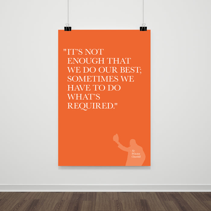 Doing What's Required - Quotation Print