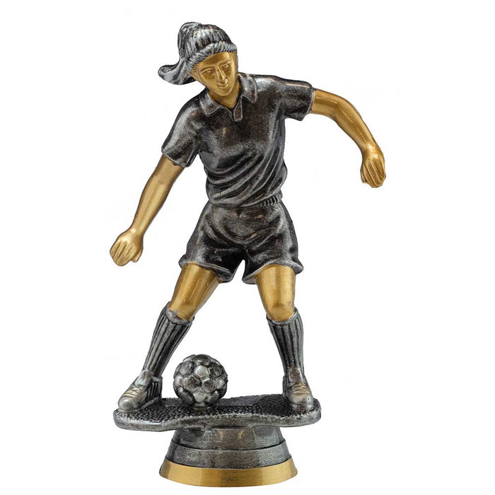 Cyclone Football Female Figure - Pewter