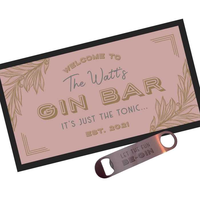 Personalised Gin Bar Accessory Set