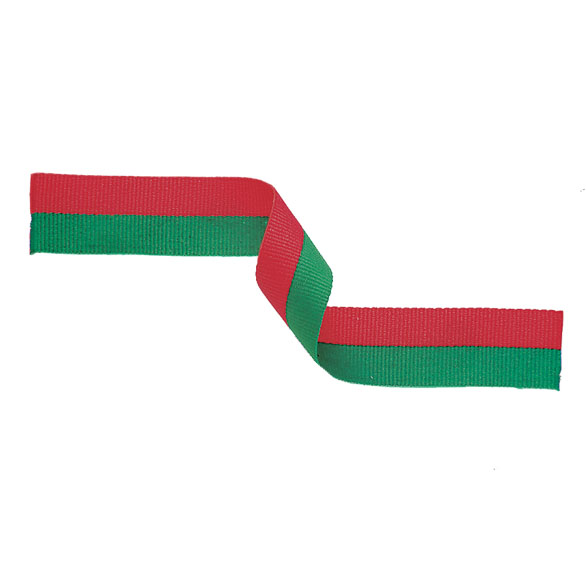 Medal Ribbon Red & Green