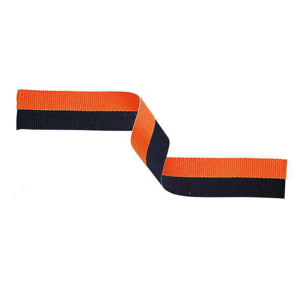 Medal Ribbon Orange & Black