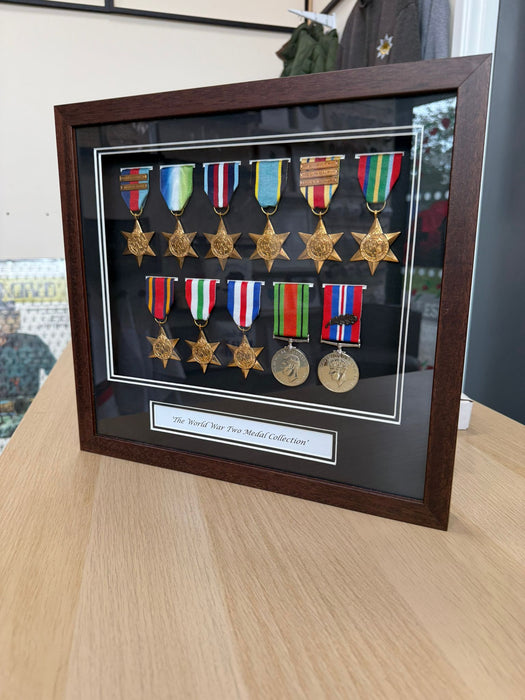 WW2 Framed Medal Collection