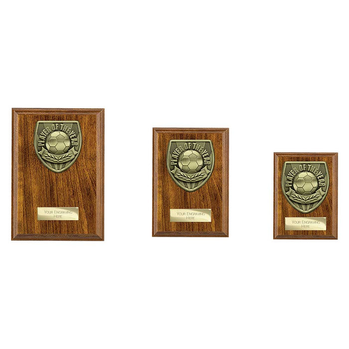 Cobra Plaque Player of Year Award - Walnut Finish