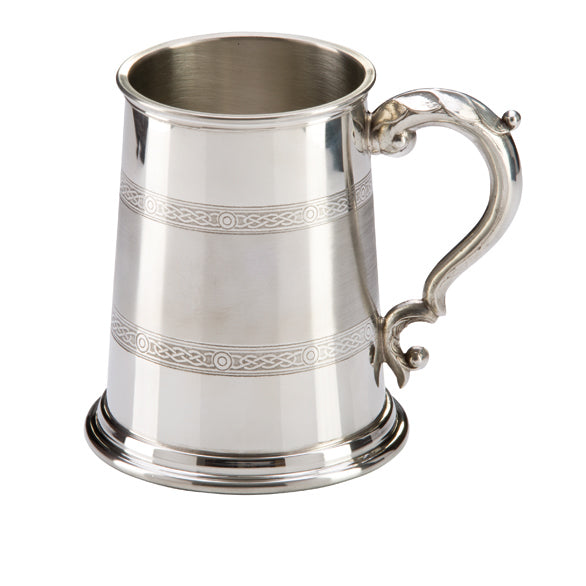 Celtic Band English Pewter Tankard