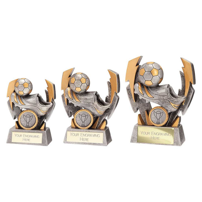 Flashbolt Football Resin Award Silver