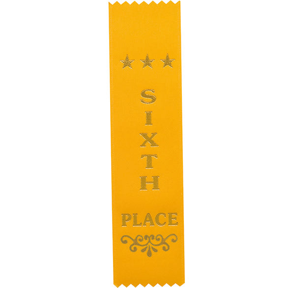 Recognition 6th Place Yellow Ribbon