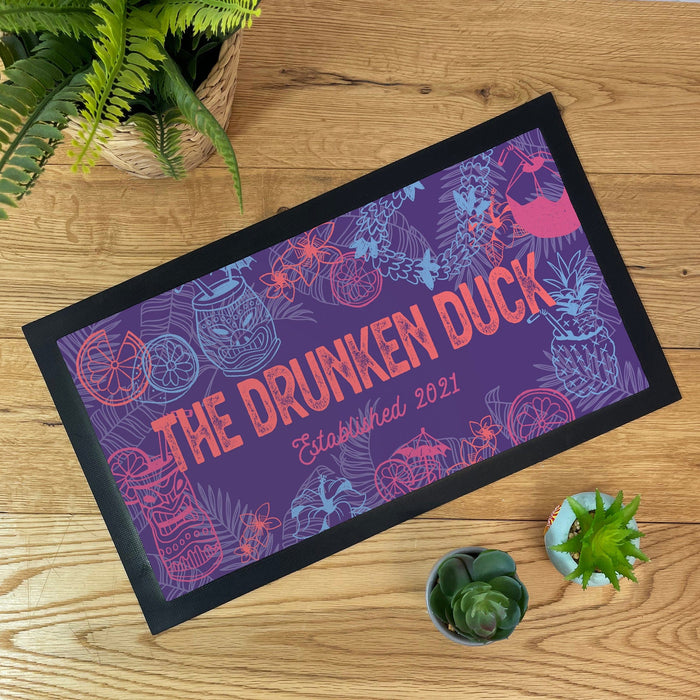 Personalised Tiki Bar Home Pub Set