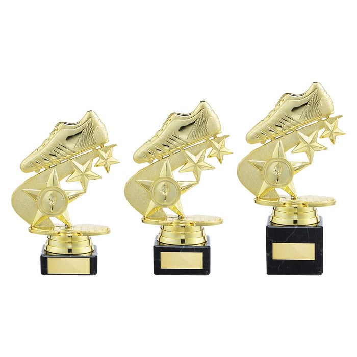 Champions Football Boot Trophy Gold