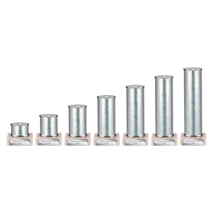 Superstars Tube Trophy Silver
