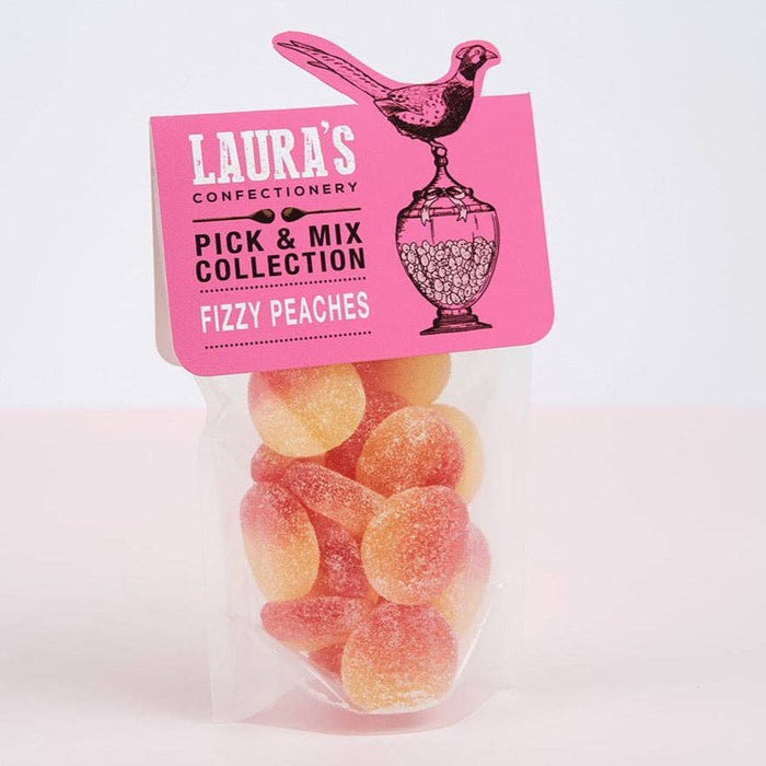 Fizzy Peaches Pouch 148g - Laura's Confectionary