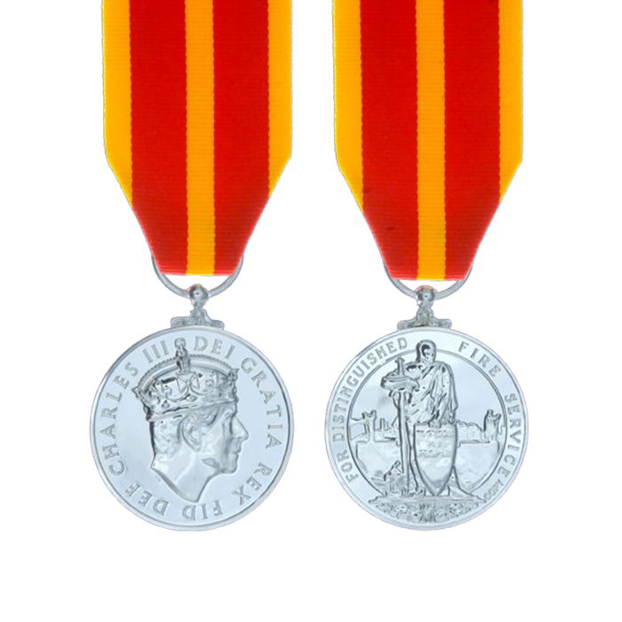 King's Fire Service Medal Miniature