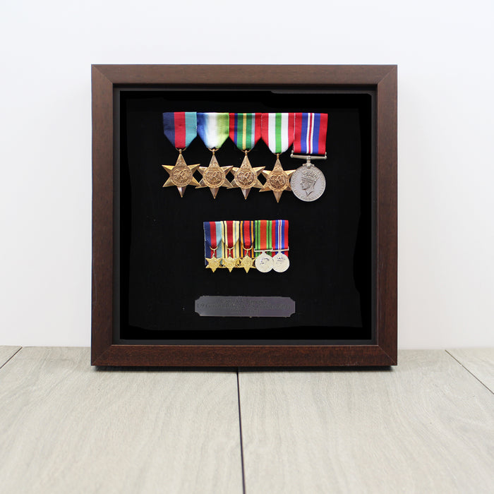 Medal Display Case for Full Size & Miniature Medals