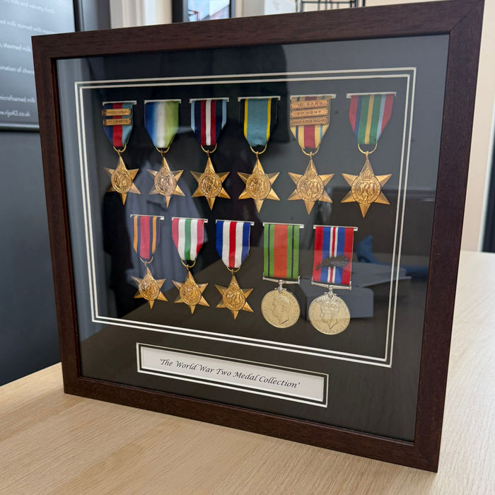 WW2 Framed Medal Collection