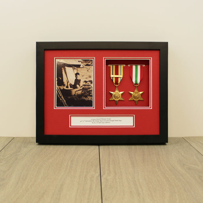 Frame for 2 Medals and a Photograph