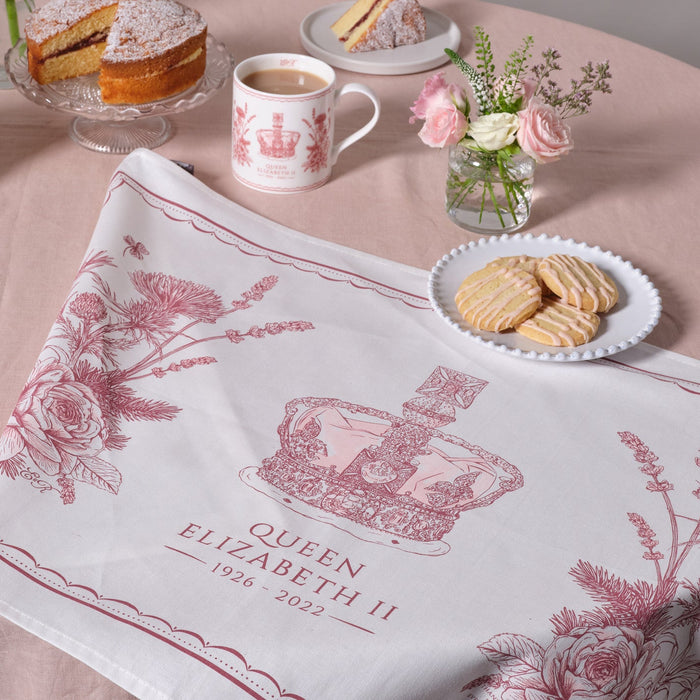 Queen Elizabeth Commemorative Tea Towel