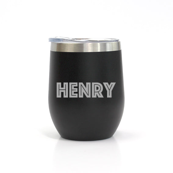 Personalised 350ml Thermal Mug - Black