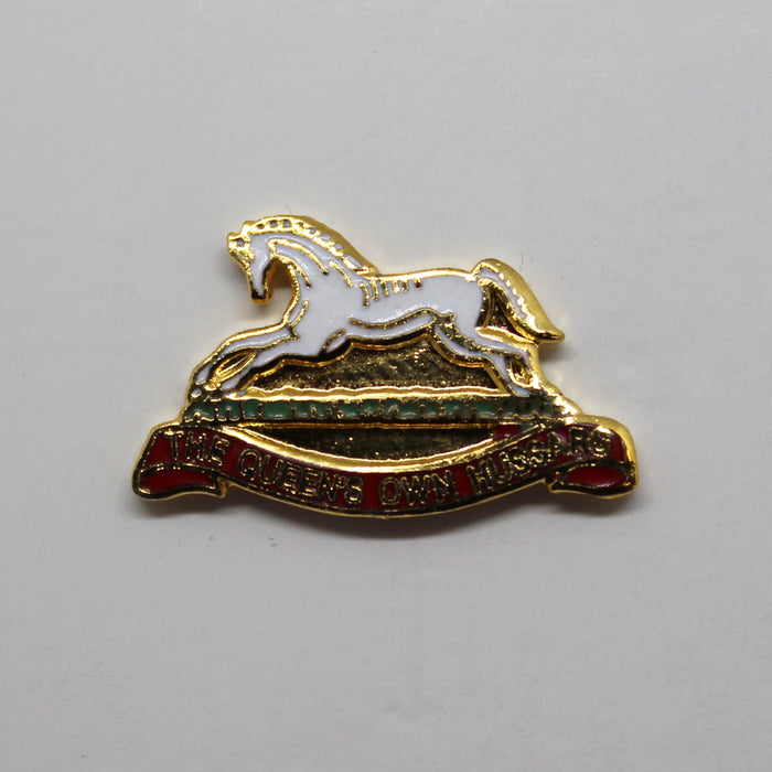 Queen's Own Hussars Lapel Badge