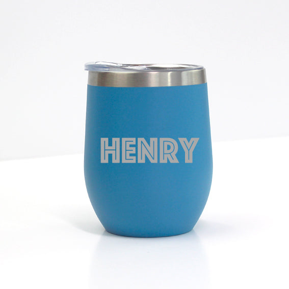 Personalised 350ml Thermal Mug - Light Blue