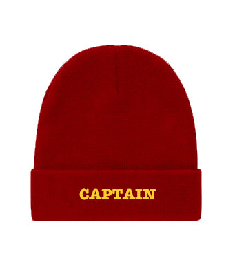 Captain Embroidered Beanie Hat