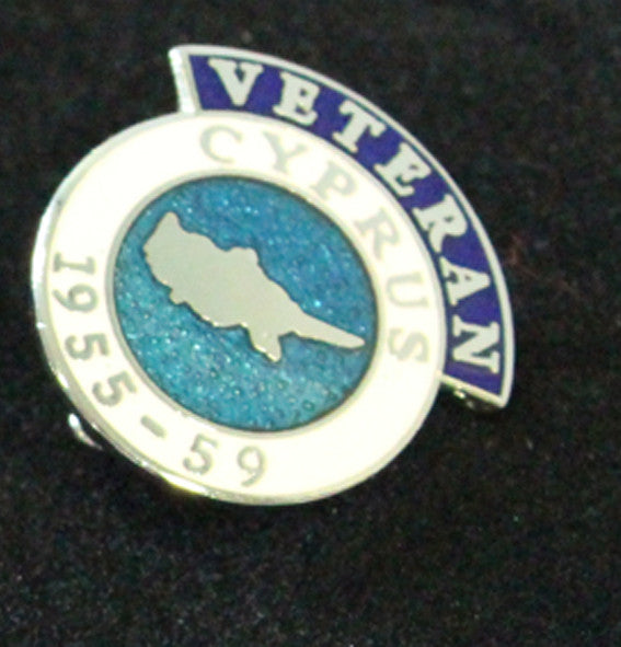 Cyprus Veteran Lapel Badge