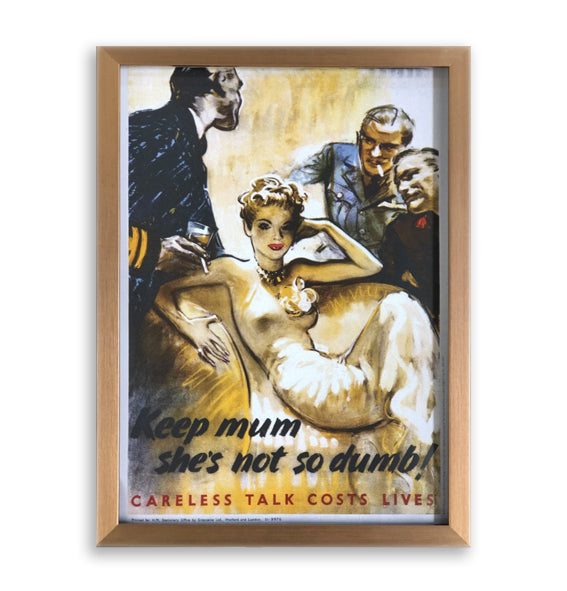 She's Not So Dumb! Framed Poster