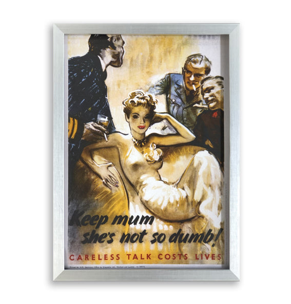 She's Not So Dumb! Framed Poster