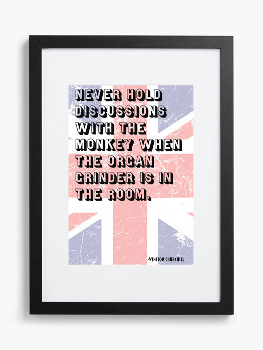 Organ Grinder - Framed Quotation